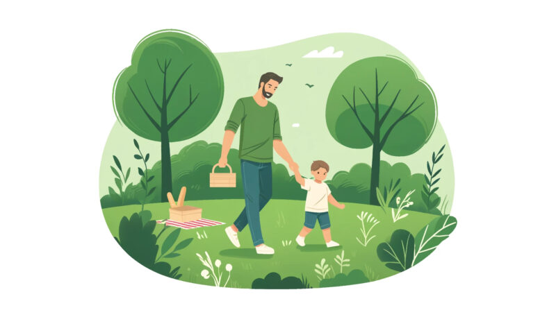 父の日に親子でキャンプ画像